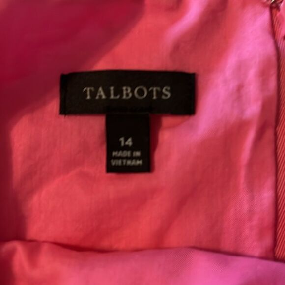 Talbots Graceful Garden Shift Dress Pink Size 14 - Picture 10 of 14